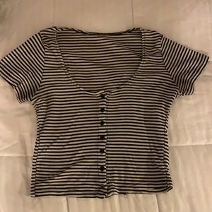 Brandy Melville striped crop top